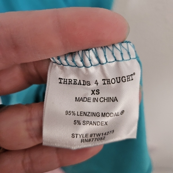 NWT Threads 4 Thought mini teal dress size xs - Picture 5 of 8
